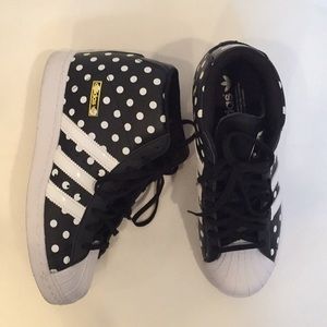 Adidas Originals Superstar Up w/ polka dots